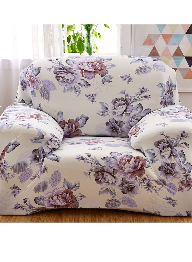 Stretch Sofa Covers, Floral Pattern Loveseat Cover, Printed Washable Slipcover Furniture Protector for Living Room - Image 1